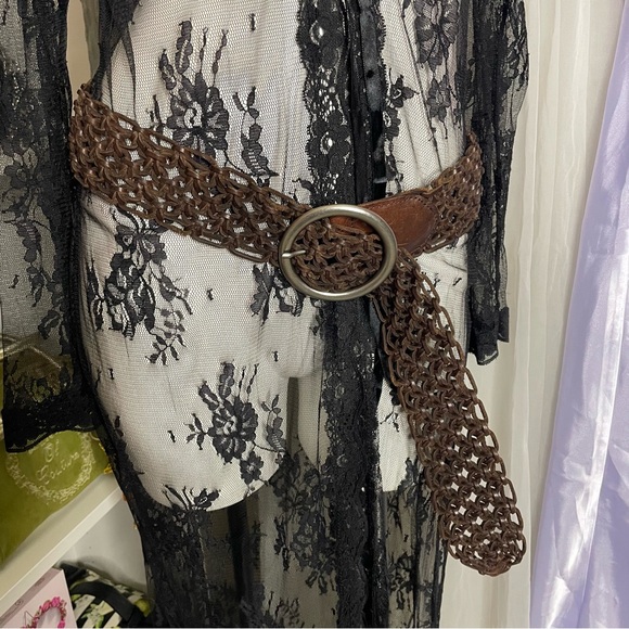 macrame leather belt main image 6